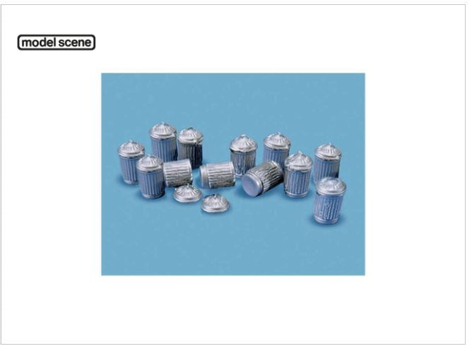Modelscene 5083 OO Dustbins (12pcs)