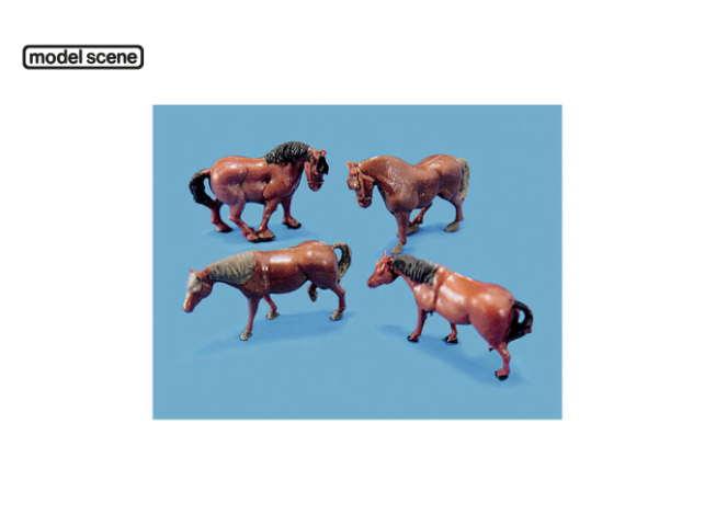 Modelscene 5105 OO Horse and Ponies 6pc