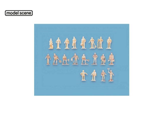 Modelscene 5156 N Assorted Unpainted Figures - Set A (20)