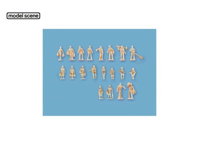 Modelscene 5157 N Assorted Unpainted Figures - Set B (20)