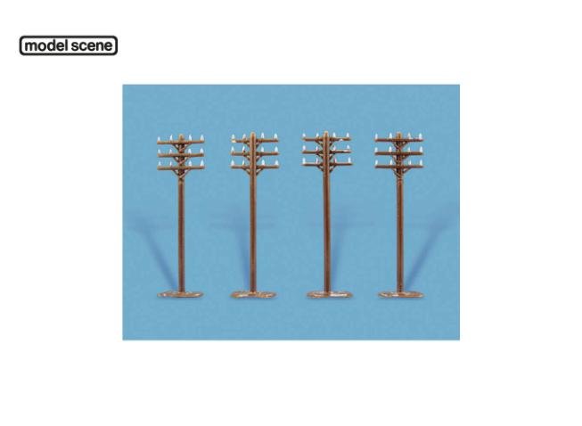 Modelscene 5182 N Telegraph Poles 8 pc