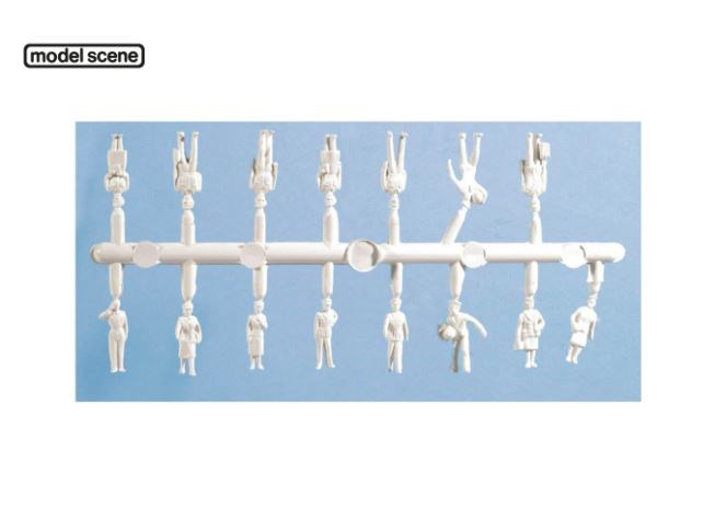 Modelscene 5201 OO Unpainted Figures - Army, Navy & RAF Personnel
