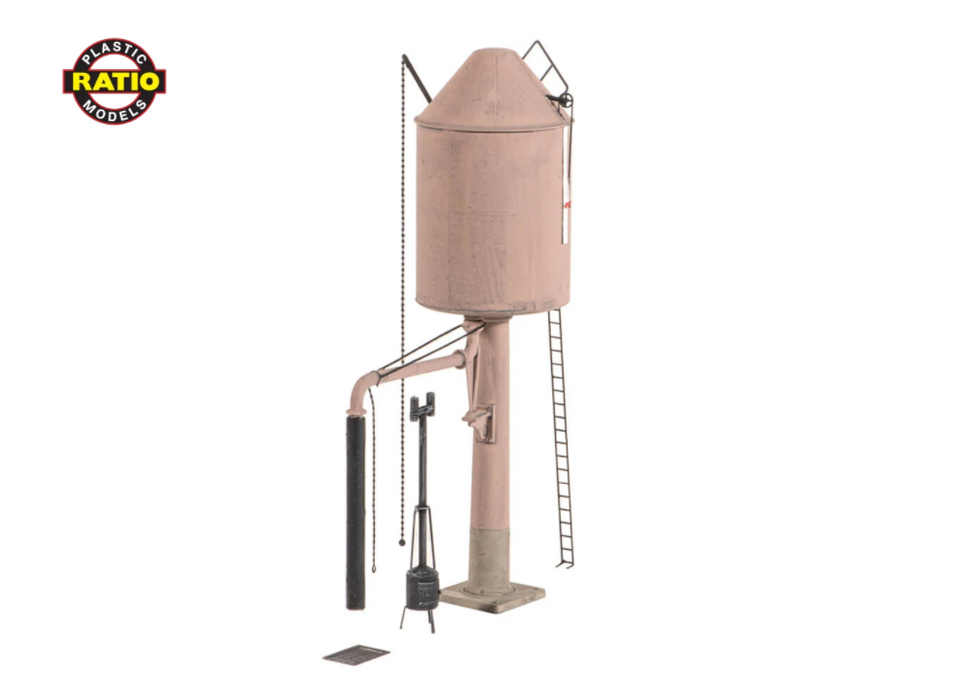 Ratio 528 OO GWR Pillar Type Round Water Tower (Conical or Flat Top)