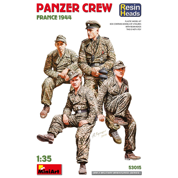 MiniArt 53015 1:35 Panzer Crew. France 1944. Resin Heads