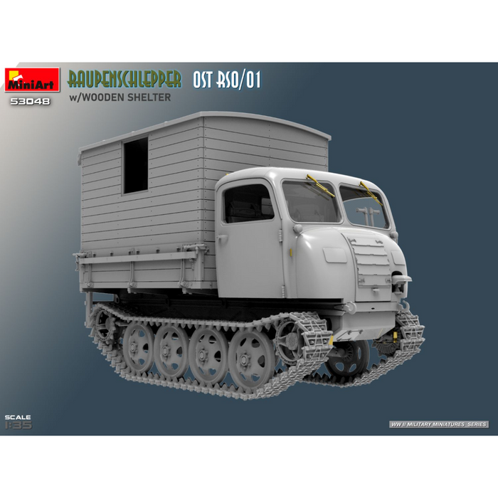 MiniArt 53048 1:35 Raupenschlepper Ost RSO/01 w/Wooden Shelter