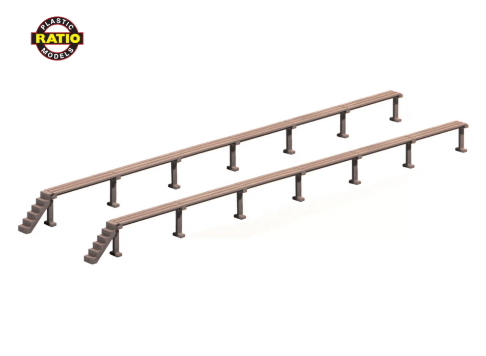 Ratio 544 OO Carriage Platforms length 500mm