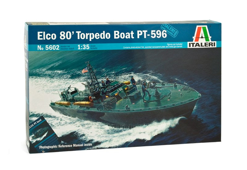 Italeri 5602 1:35 Elco 80' Torpedo Boat PT-596