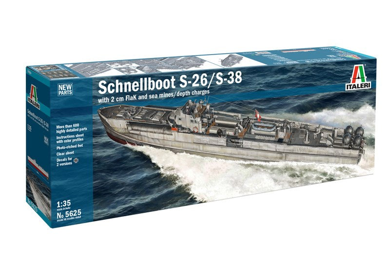 Italeri 5625 1:35 Schnellboot Type S-26/S-38