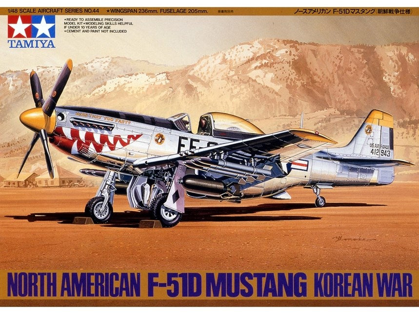 Tamiya 61044 1:48 F51-D Mustang Korean War