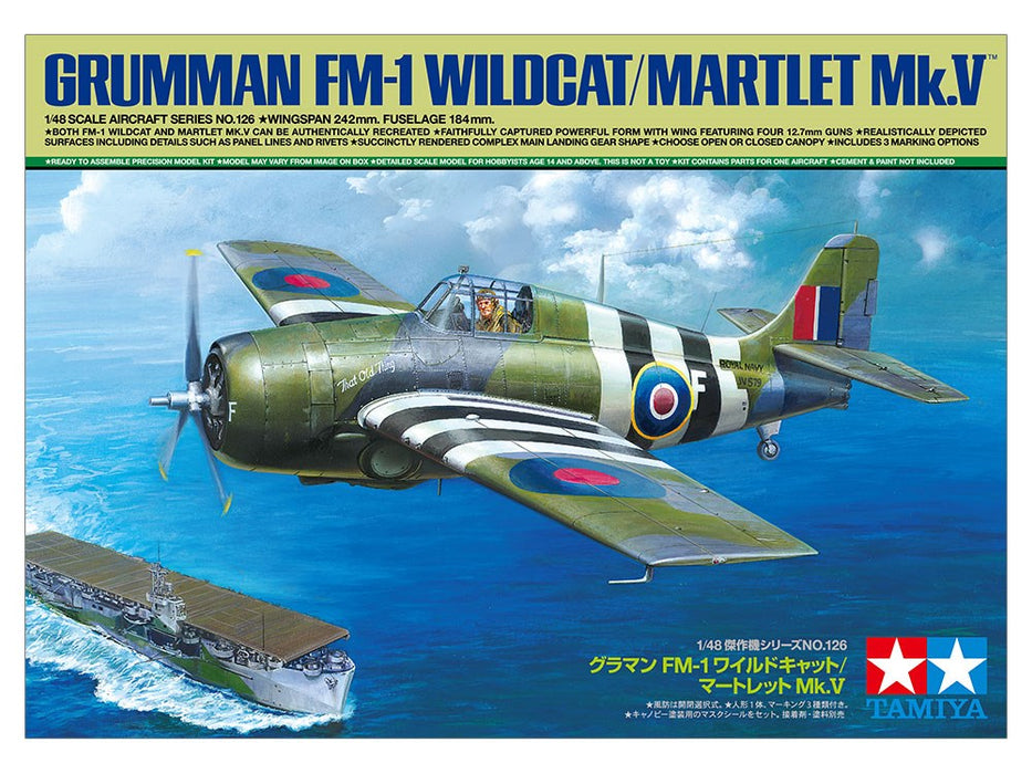 Tamiya 61126 1:48 Grumman FM-1 Wildcat/Martlet Mk.V