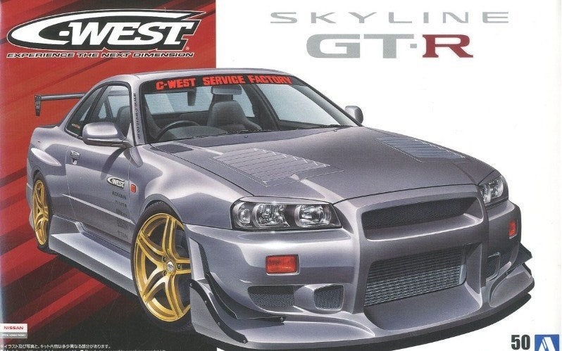 Aoshima 06149 1:24 C-West BNR34 Skyline GT-R` 02 (Nissan)