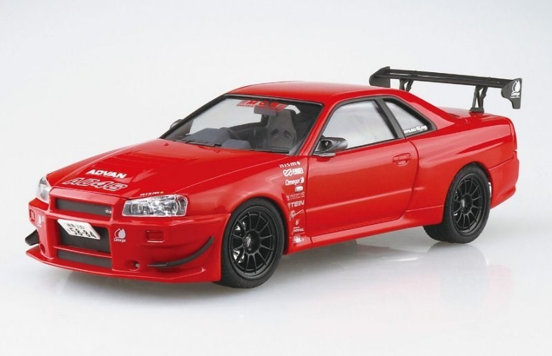 Aoshima 06351 1:24 MCR BNR34 Skyline GT-R '02