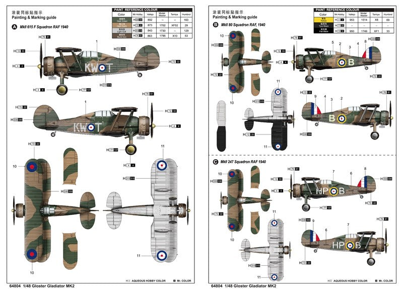 I Love Kit 64804 1:48 Gloster Gladiator Mk2