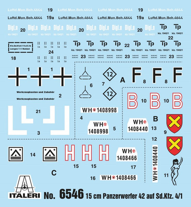 Italeri 6546 1:35 15 cm. Panzerwerfer 42 AUF Sd.Kfz. 4/1