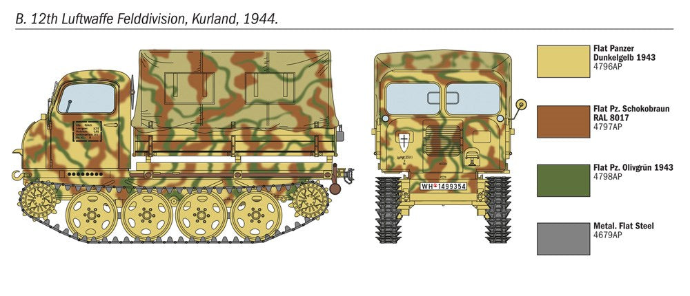 Italeri 6549 1/35 Steyr RSO/01 with German Soldiers