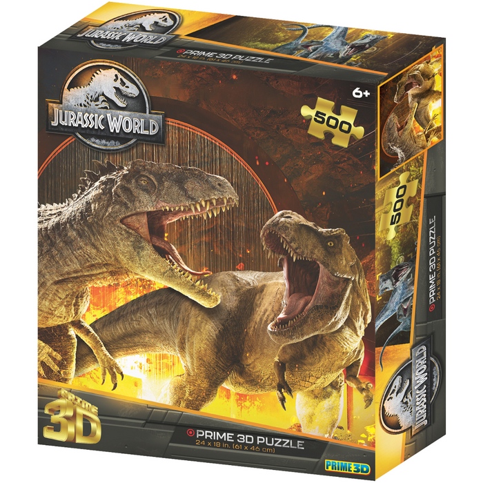 Prime3D Jurassic World T.Rex vs Giganotosaurs - 500 Piece 3D Puzzle