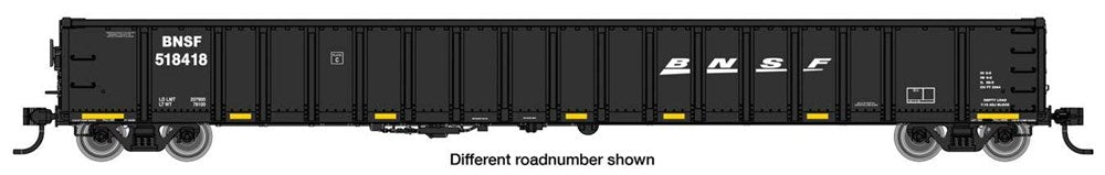 Walthers Mainline 910-6436 HO 68' Railgon Gondola - Ready To Run - BNSF #518589