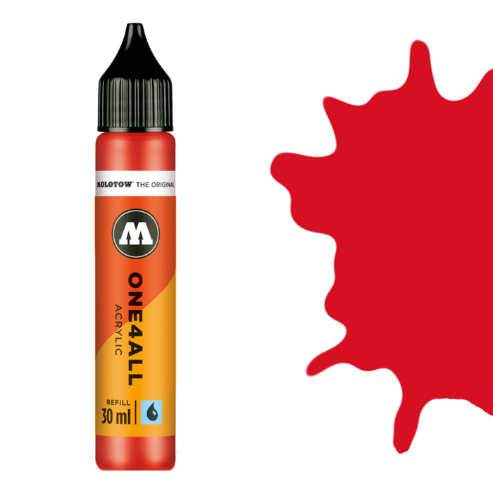 Molotow MO693013 ONE4ALL 30ml Refill - TRAFFIC RED