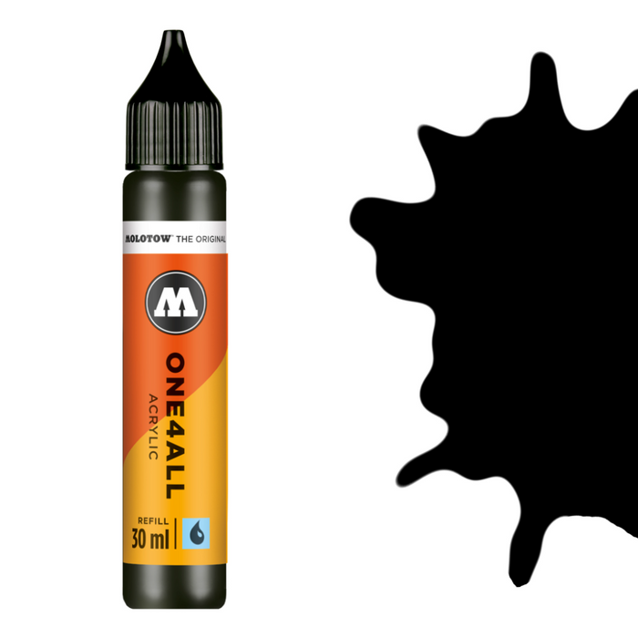 Molotow MO693180 ONE4ALL 30ml Refill - SIGNAL BLACK