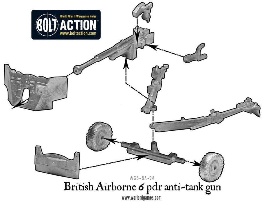 Bolt Action British 8th Army 6 pounder AT