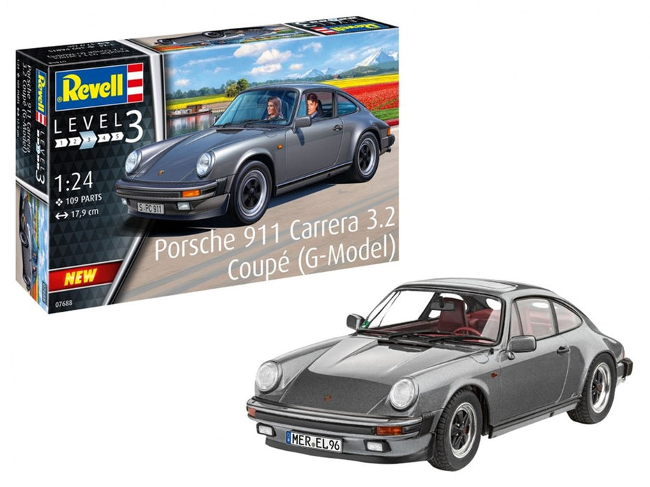 Revell 07688 1/24 Porsche 911 Carrera 3.2 Coupe (G-Model)