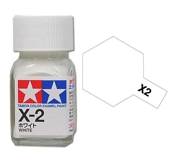 Tamiya 80002 X-2 WHITE Enamel Paint - 10ml