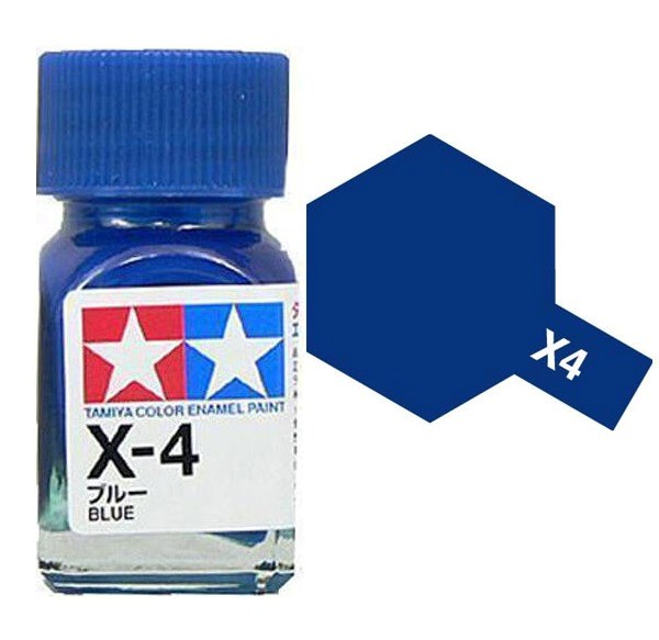 Tamiya 80004 X-4 BLUE Enamel Paint - 10ml