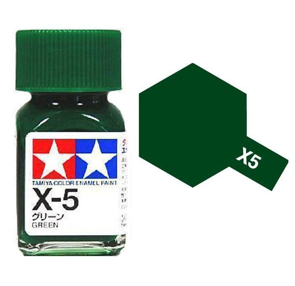 Tamiya 80005 X-5 GREEN Enamel Paint - 10ml