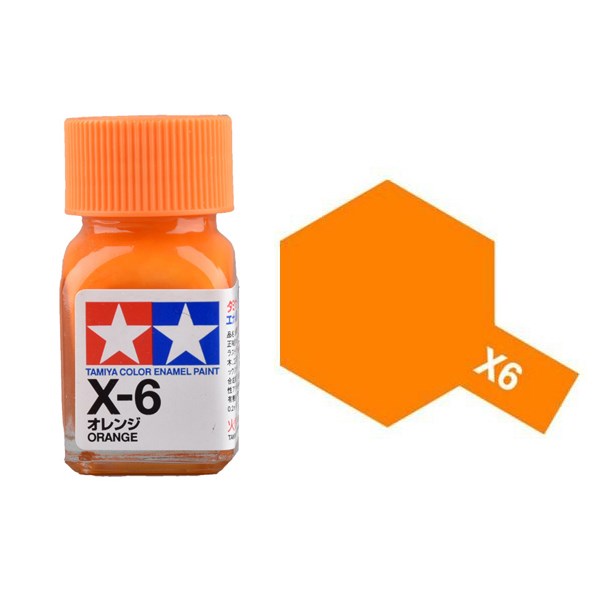 Tamiya 80006 X-6 ORANGE Enamel Paint - 10ml