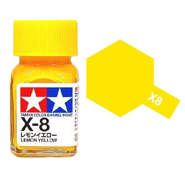 Tamiya 80008 X-8 LEMON YELLOW Enamel Paint - 10ml