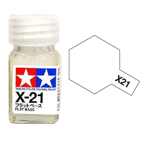 Tamiya 80021 X-21 FLAT BASE Enamel Paint - 10ml