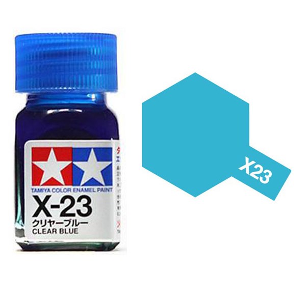 Tamiya 80023 X-23 CLEAR BLUE Enamel Paint - 10ml