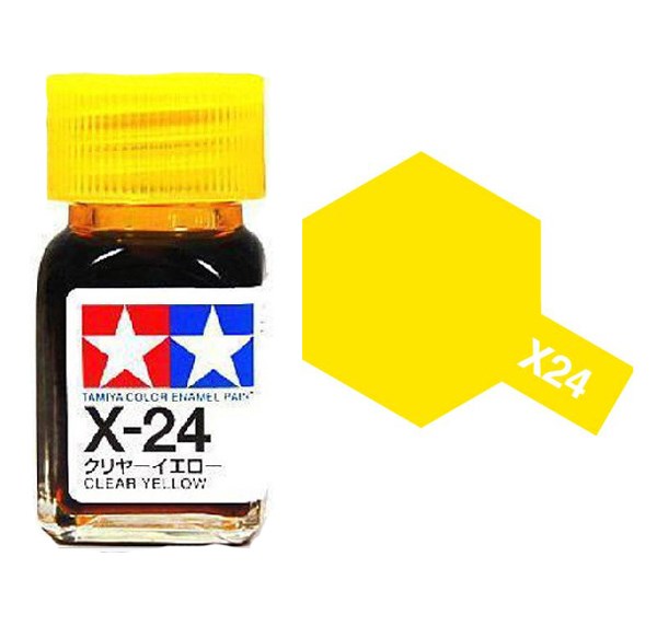 Tamiya 80024 X-24 CLEAR YELLOW Enamel Paint - 10ml