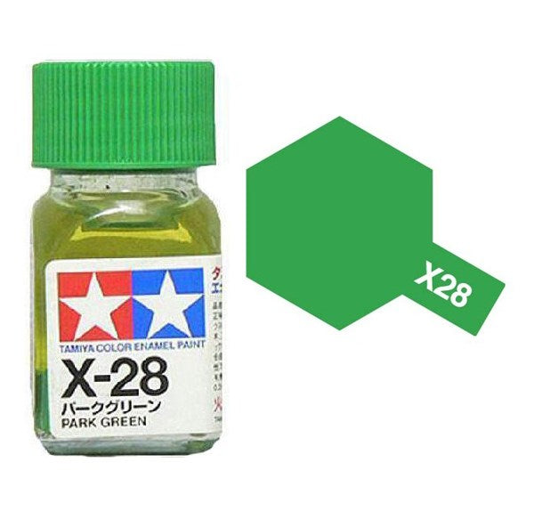 Tamiya 80028 X-28 PARK GREEN Enamel Paint - 10ml