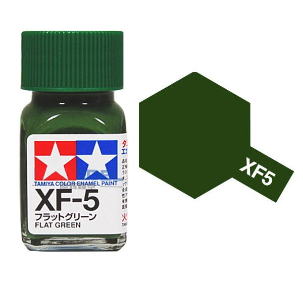 Tamiya 80305 XF-5 FLAT GREEN Enamel Paint - 10ml