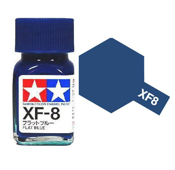 Tamiya 80308 XF-8 FLAT BLUE Enamel Paint - 10ml