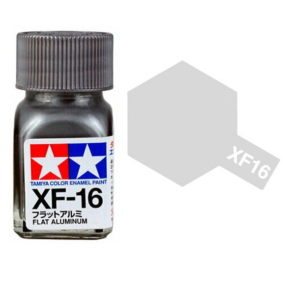 Tamiya 80316 XF-16 FLAT ALUMINIUM Enamel Paint - 10ml