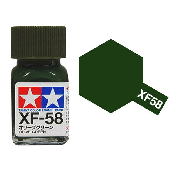 Tamiya 80358 XF-58 OLIVE GREEN Enamel Paint - 10ml