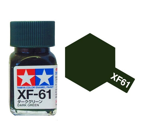 Tamiya 80361 XF-61 DARK GREEN Enamel Paint - 10ml