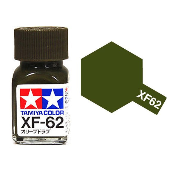 Tamiya 80362 XF-62 OLIVE DRAB Enamel Paint - 10ml
