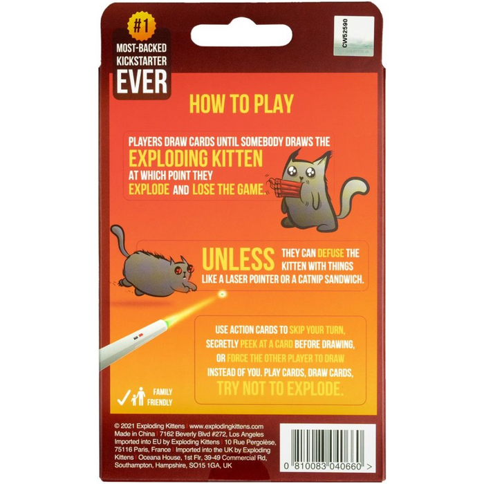 Exploding Kittens 2 Player Edition