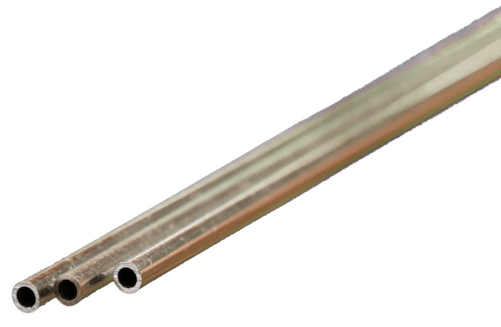 K&S 8102 3 x Aluminium Tube 1/8 x 12"