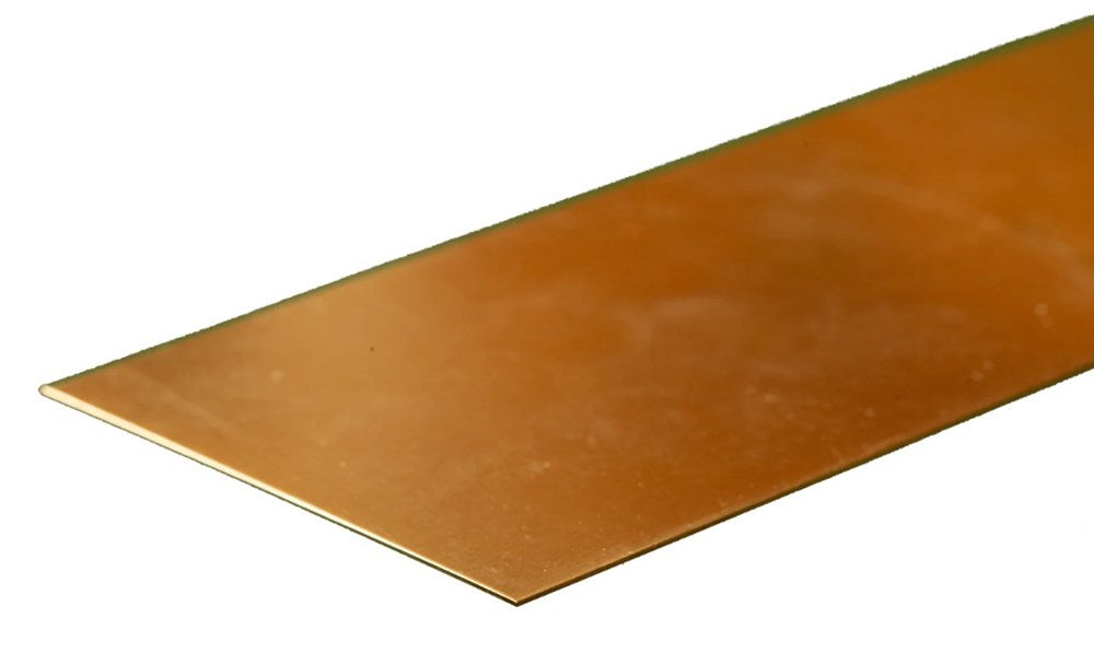 K&S 8249 1 x Brass Strip .064 x 2" x 12"