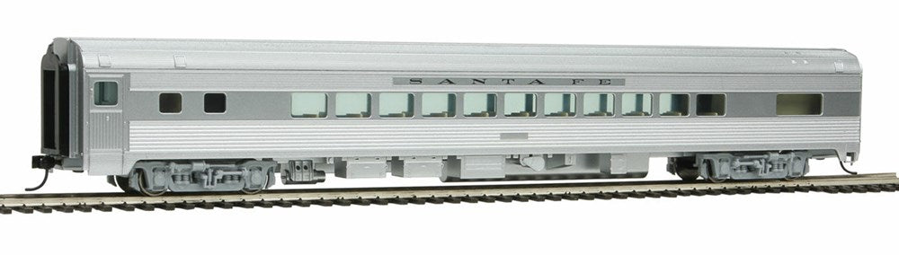 Walthers Mainline 910-30202 HO 85' Budd Small-Window Coach - Santa Fe (silver)