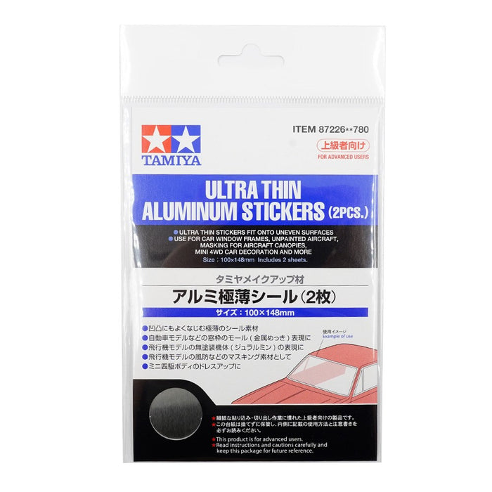 Tamiya 87226 Ultra Thin Aluminium Sticker (2 pcs)