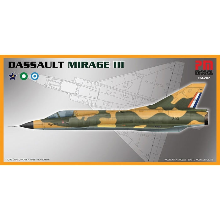 PM Model 207 1:72 Dassault Mirage III Fighter Aircraft
