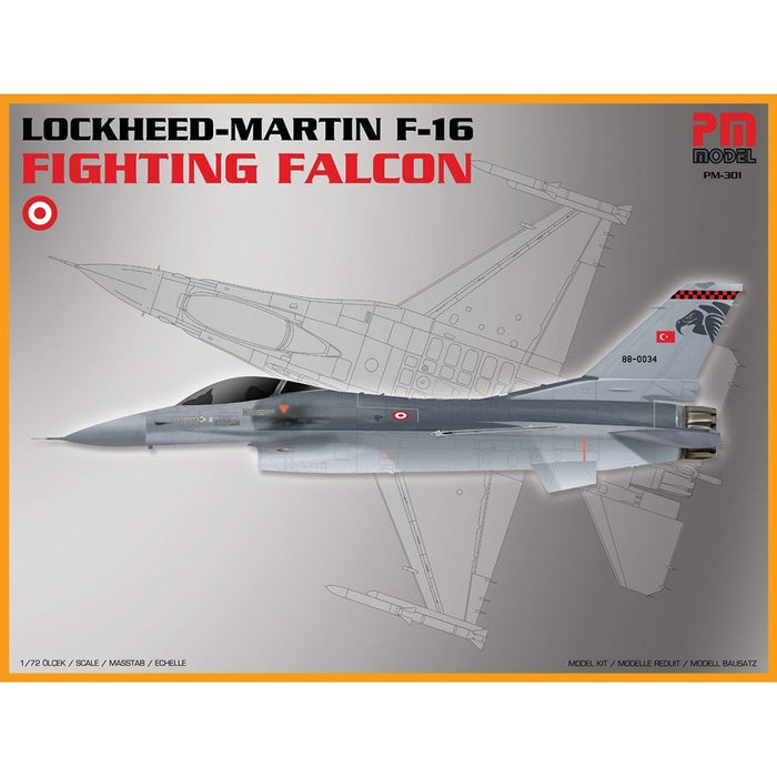 PM Model 301 1:72 Lockheed-Martin F-16 Fighting Falcon Fighter Aircraft