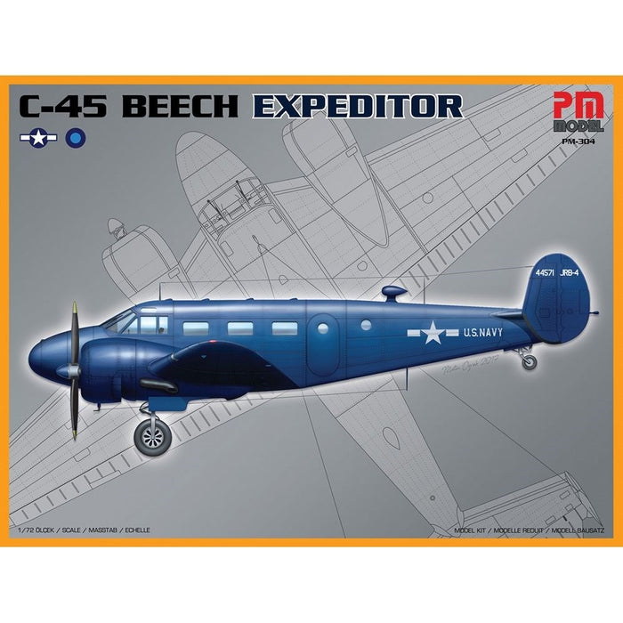 PM Model 304 1:72 USAAF Beechcraft C-45 Expeditor Trainer Aircraft
