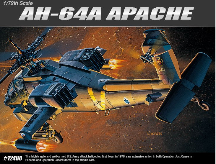 Academy 12488 1:72 AH-64A Apache