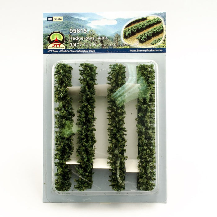 JTT 95615 Hedgerows 2cm x 2.54cm x 15cm (4pcs)